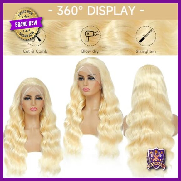 13x6 Lace Front Wig Human Hair 28 Inch Body Wave HD Lace Pre Plucked